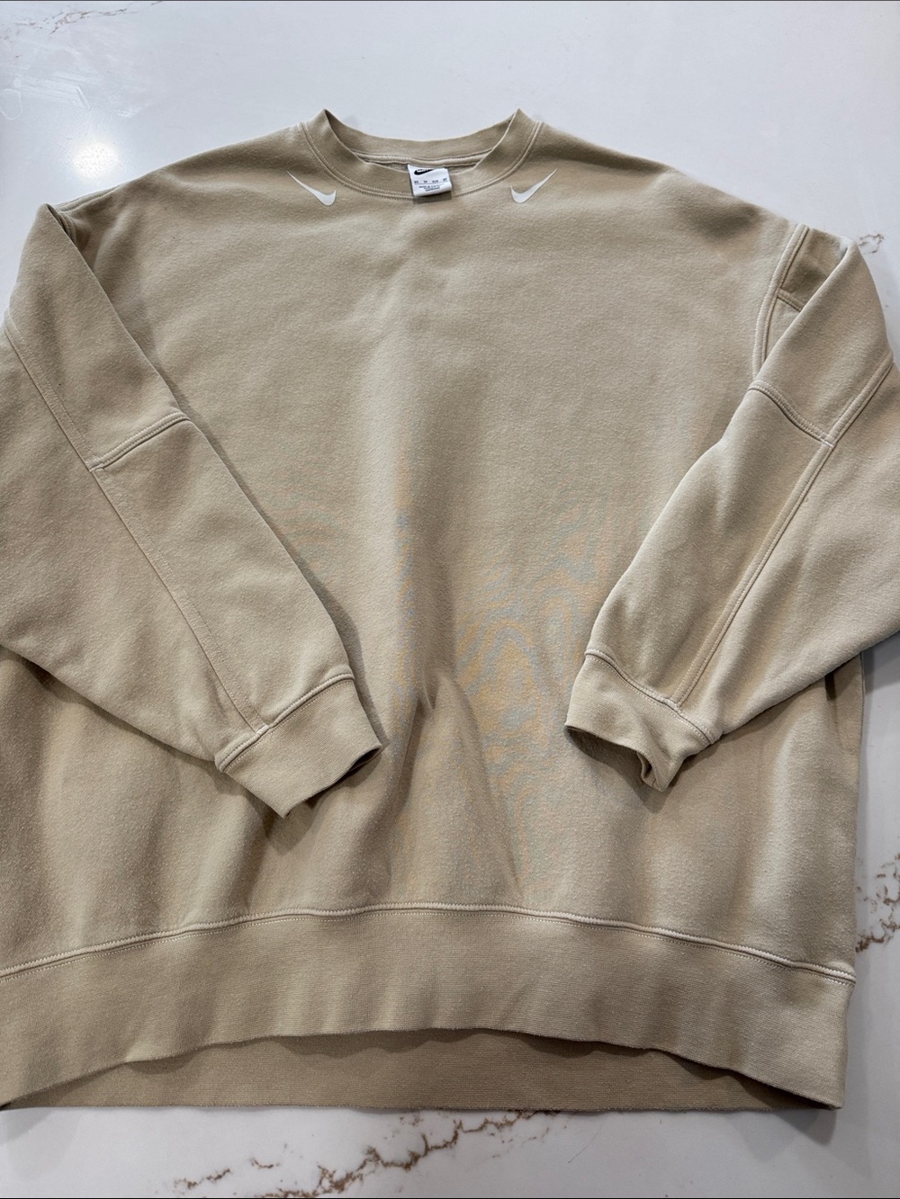 Nike Crewneck oversized Sweatshirt in Light Khaki xs (fits up to a large)